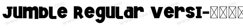 Jumble Regular Versi字体转换